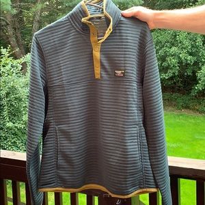LL Bean Buttoned Quarter pullover